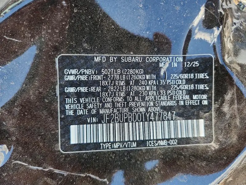 2026 SUBARU OUTBACK PREMIUM  