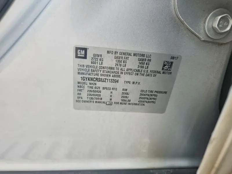 2018 CADILLAC XT5 LUXURY  