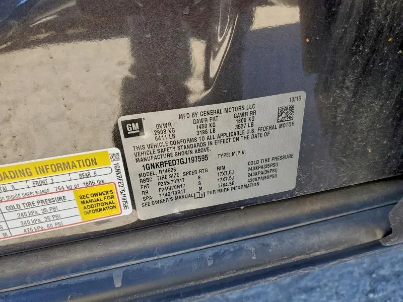 2016 CHEVROLET TRAVERSE LS  