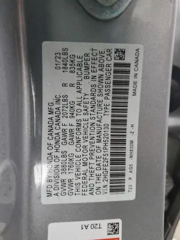 2023 HONDA CIVIC SPORT