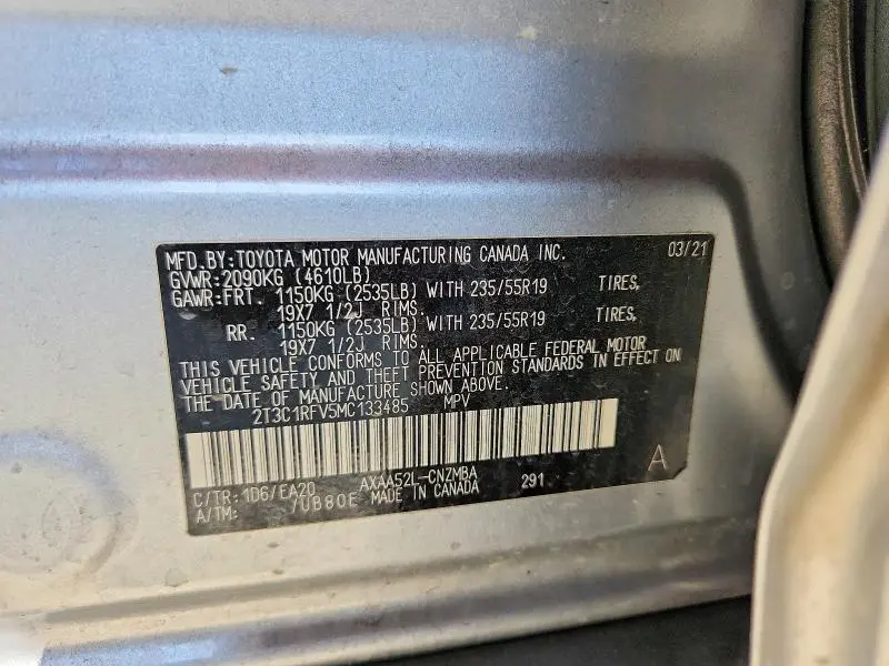 2021 TOYOTA RAV4 XLE PREMIUM  