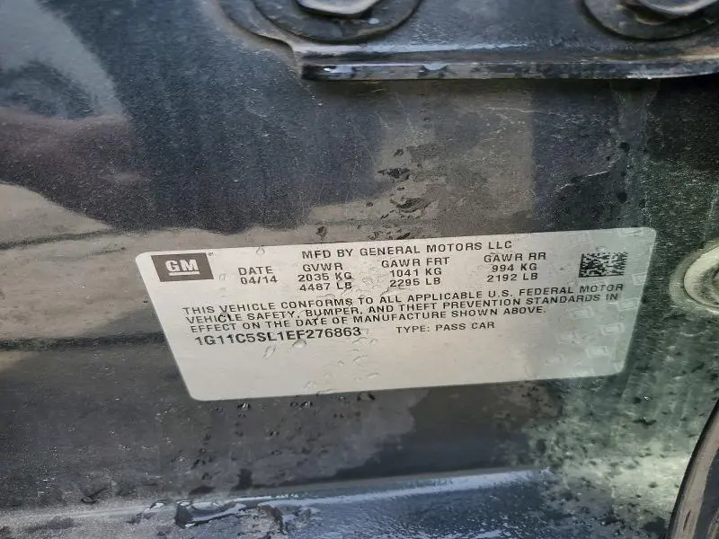 2014 CHEVROLET MALIBU 1LT  