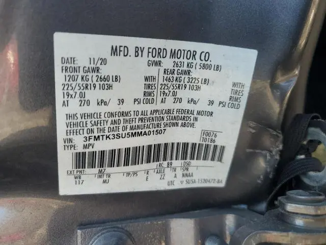 2021 FORD MUSTANG MACH-E PREMIUM  