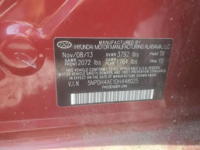 2013 HYUNDAI ELANTRA GLS  