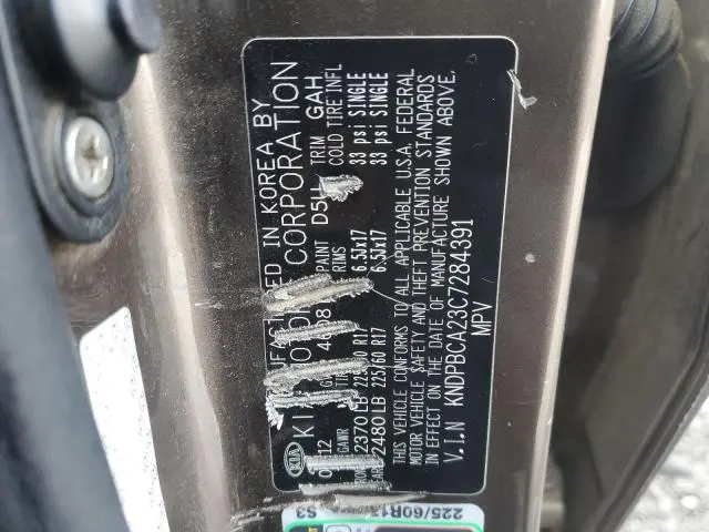 2012 KIA SPORTAGE LX  