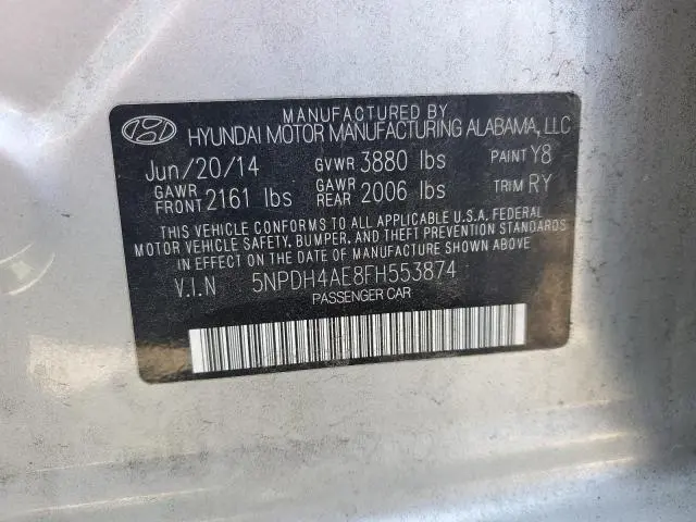 2015 HYUNDAI ELANTRA SE  