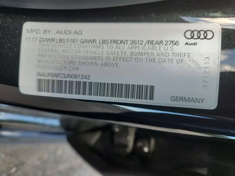 2018 AUDI A6 PREMIUM  