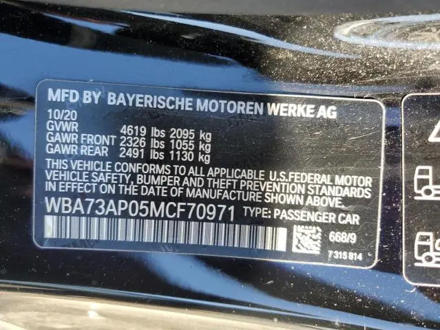 2021 BMW 430XI   
