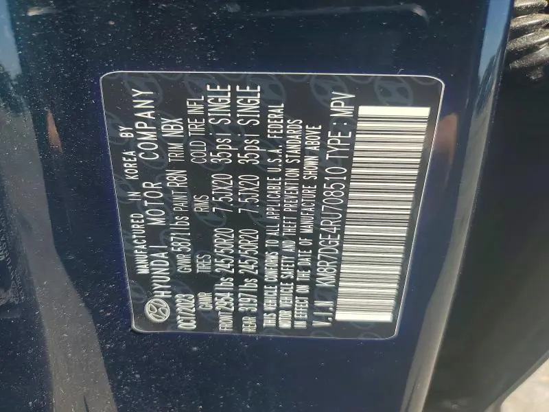 2024 HYUNDAI PALISADE CALLIGRAPHY  