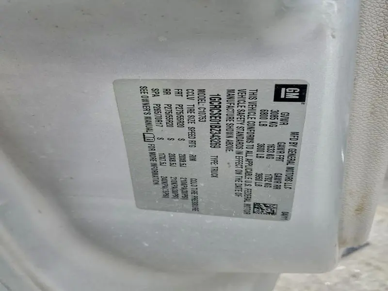 2011 CHEVROLET SILVERADO C1500 LT  