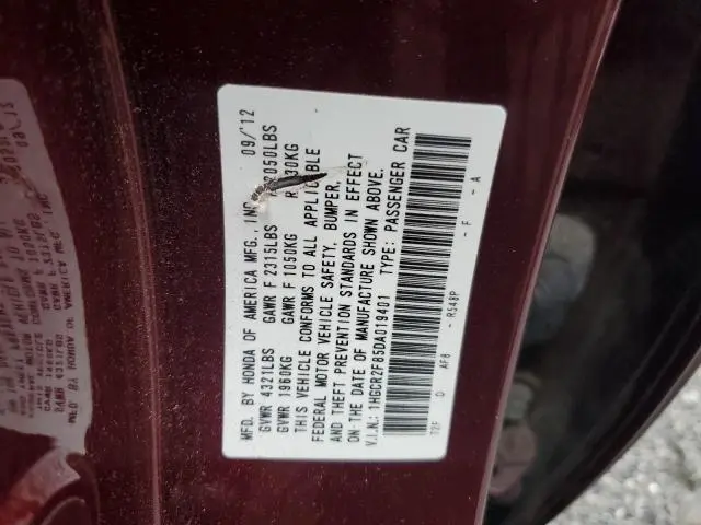 2013 HONDA ACCORD EXL  