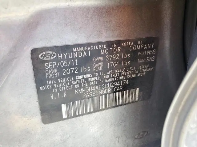 2012 HYUNDAI ELANTRA GLS  