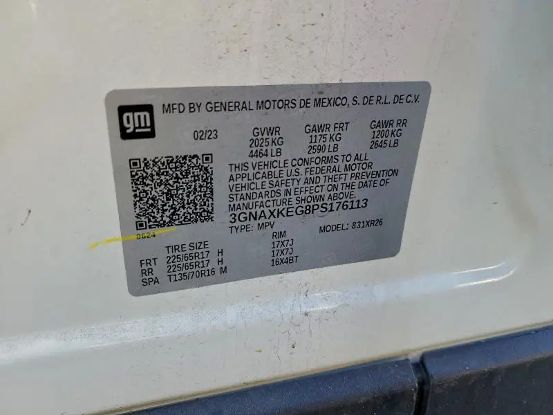 2023 CHEVROLET EQUINOX LT  