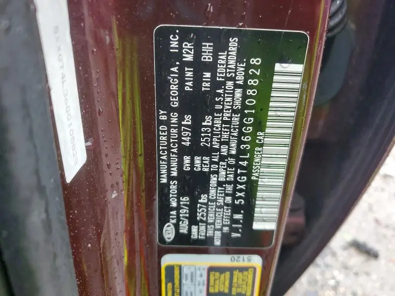 2016 KIA OPTIMA LX  
