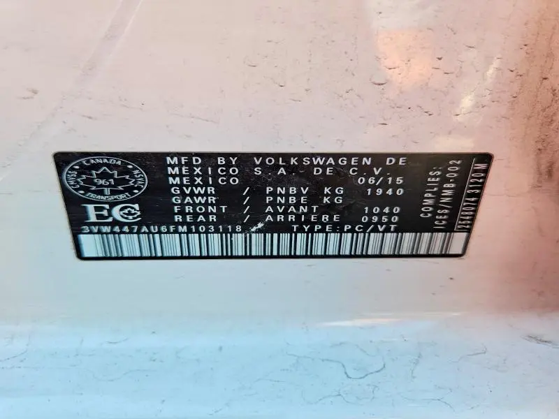 2015 VOLKSWAGEN GTI   