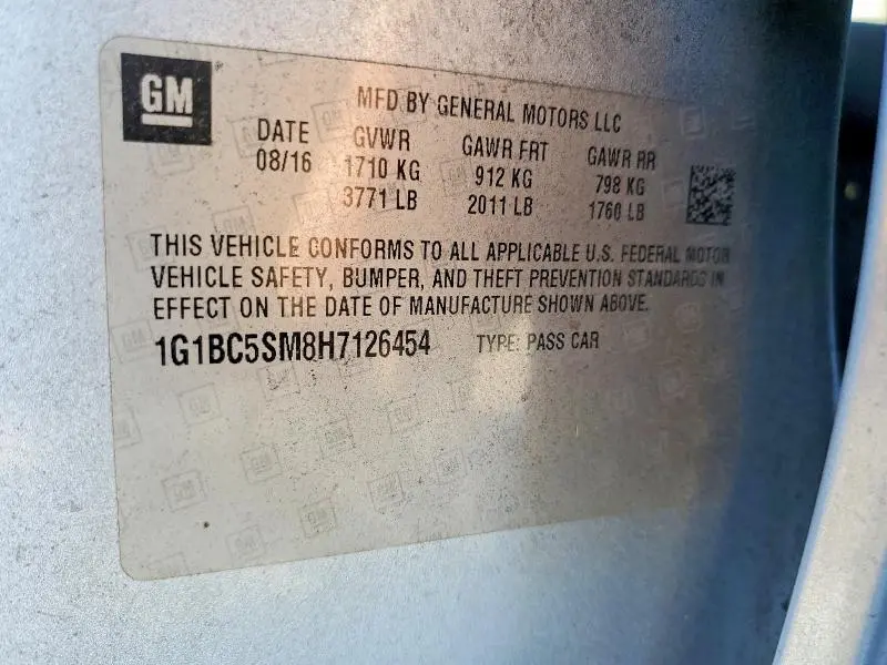 2017 CHEVROLET CRUZE LS  