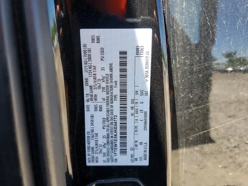 2018 FORD F150 SUPERCREW  
