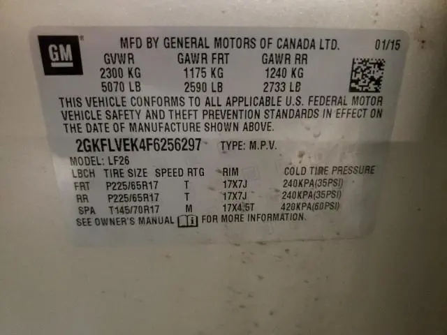 2015 GMC TERRAIN SLE  