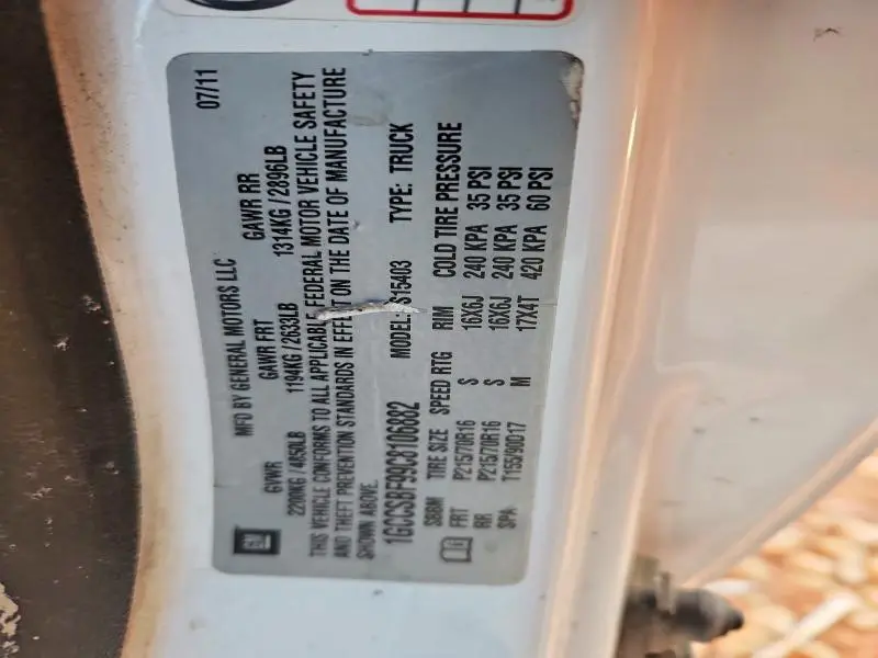 2012 CHEVROLET COLORADO   