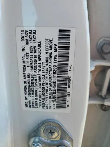 2013 ACURA RDX TECHNOLOGY  