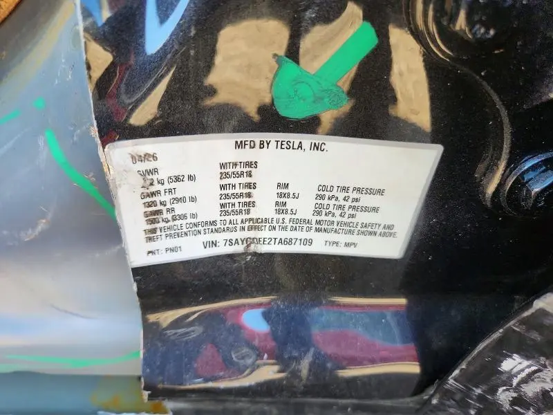 2026 TESLA MODEL Y   
