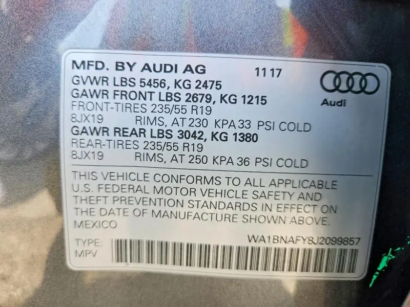 2018 AUDI Q5 PREMIUM PLUS  