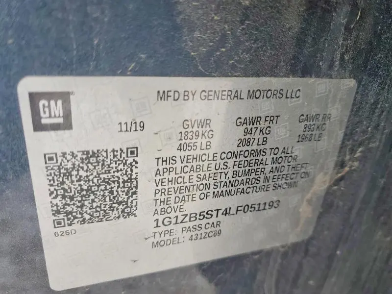 2020 CHEVROLET MALIBU LS  