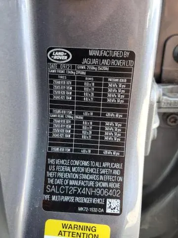 2022 LAND ROVER DISCOVERY SPORT S R-DYNAMIC  