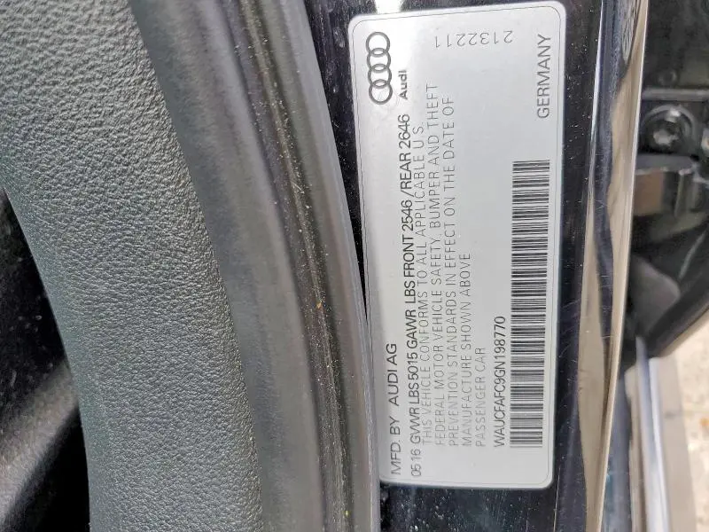 2016 AUDI A6 PREMIUM  