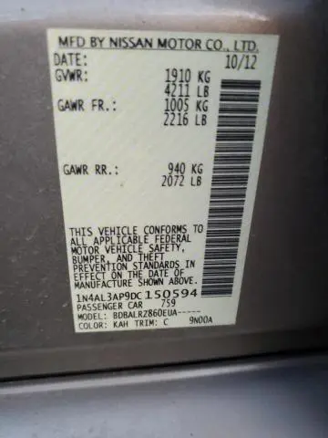 2013 NISSAN ALTIMA 2.5  