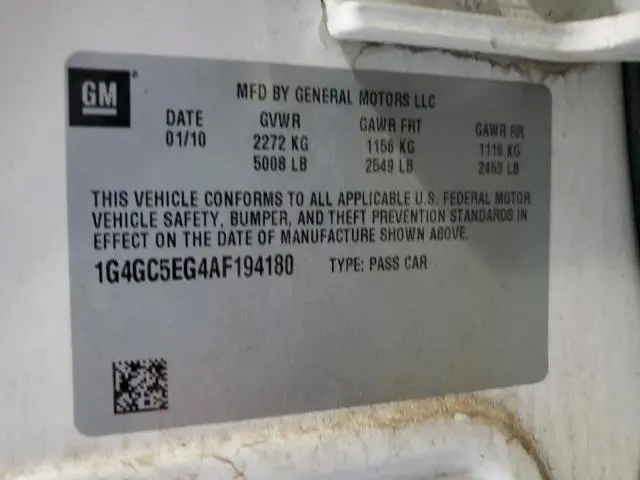 2010 BUICK LACROSSE CXL  