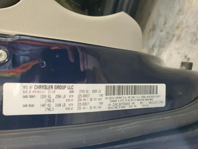 2015 CHRYSLER TOWN & COUNTRY TOURING  