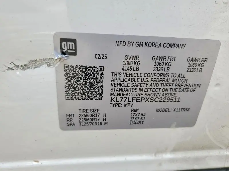 2025 CHEVROLET TRAX LS  