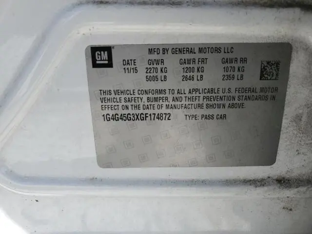 2016 BUICK LACROSSE SPORT TOURING  