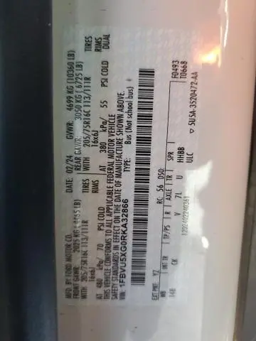 2024 FORD TRANSIT T-350 HD  