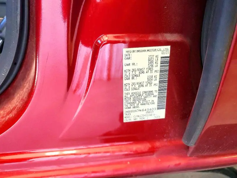 2023 NISSAN FRONTIER SV  