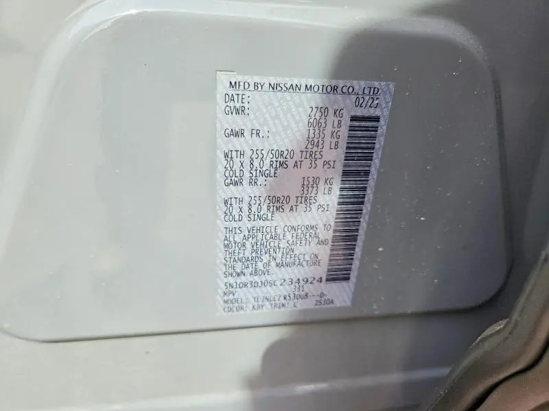 2025 NISSAN PATHFINDER PLATINUM  