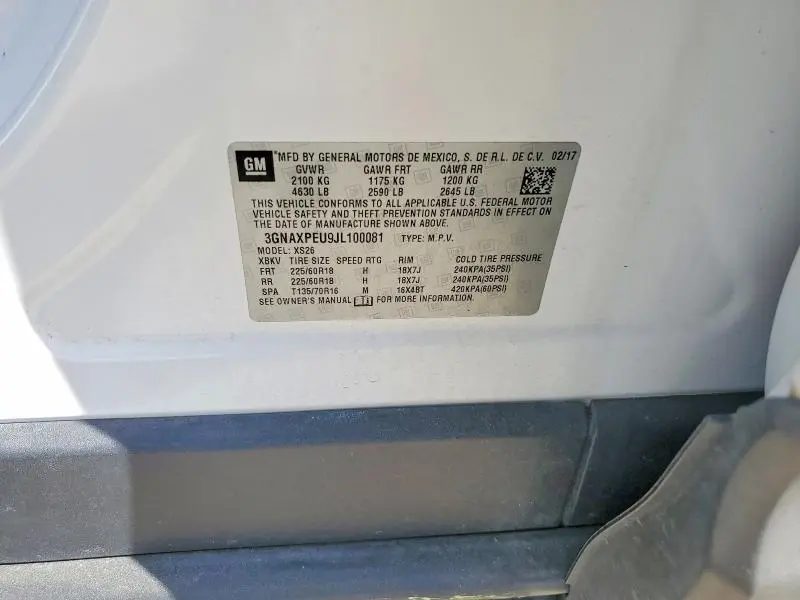 2018 CHEVROLET EQUINOX PREMIER  