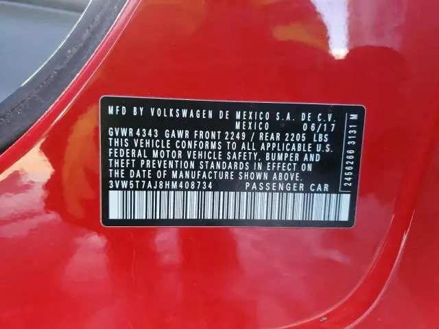 2017 VOLKSWAGEN JETTA GLI  