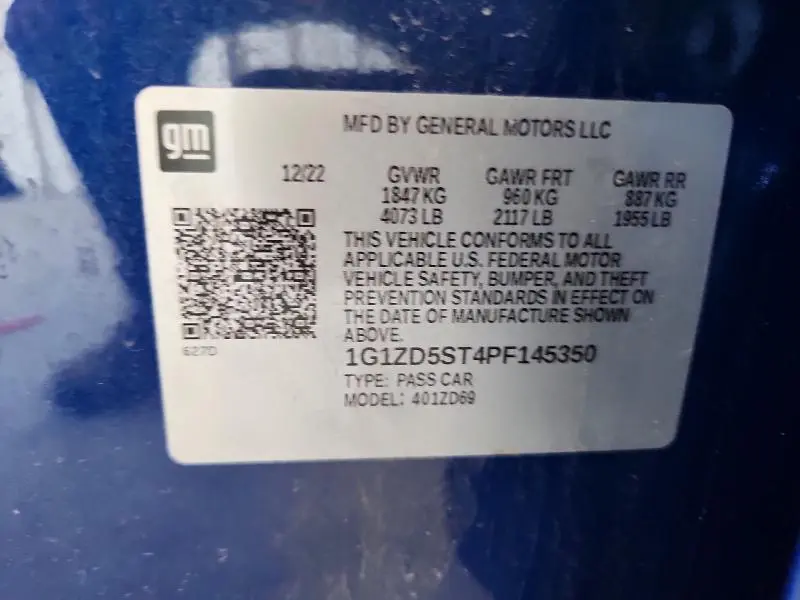 2023 CHEVROLET MALIBU LT  