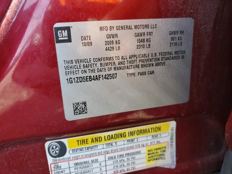 2010 CHEVROLET MALIBU 2LT  