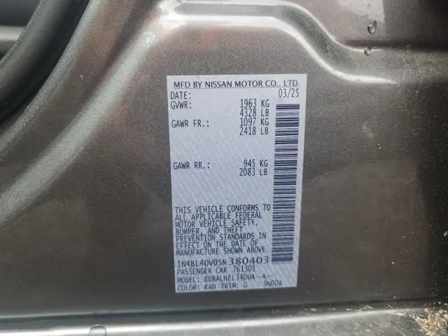 2025 NISSAN ALTIMA SV  