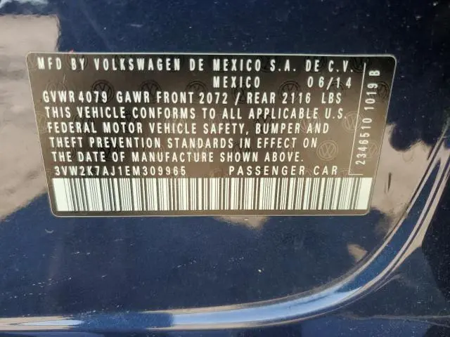 2014 VOLKSWAGEN JETTA BASE  