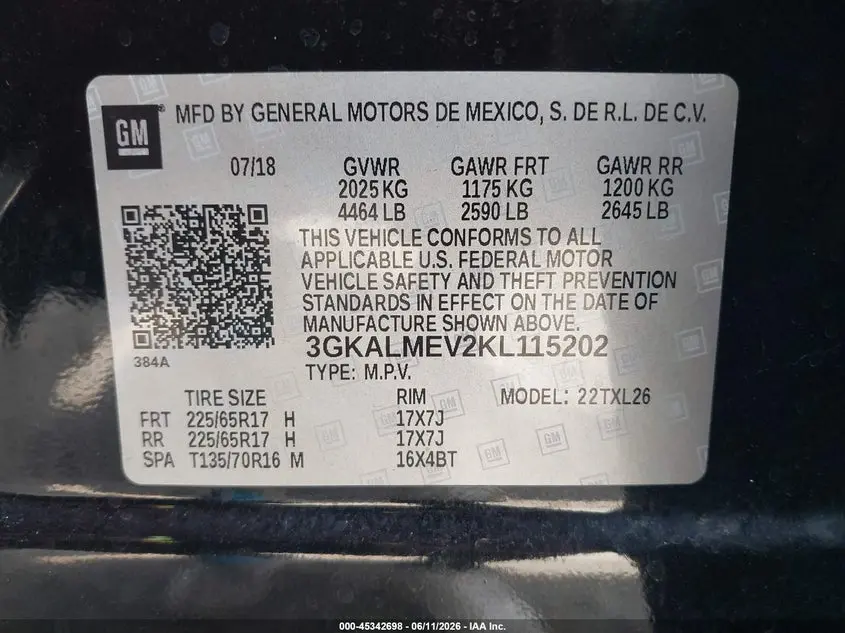 2019 GMC TERRAIN SLE