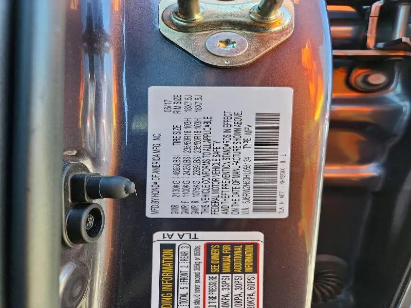 2017 HONDA CR-V EX  