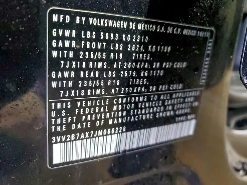 2018 VOLKSWAGEN TIGUAN SE  