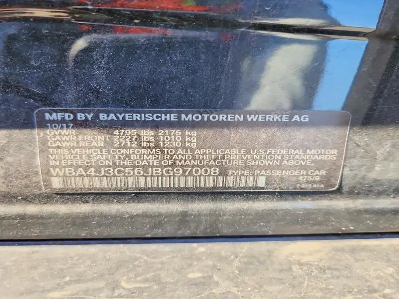 2018 BMW 430XI GRAN COUPE  