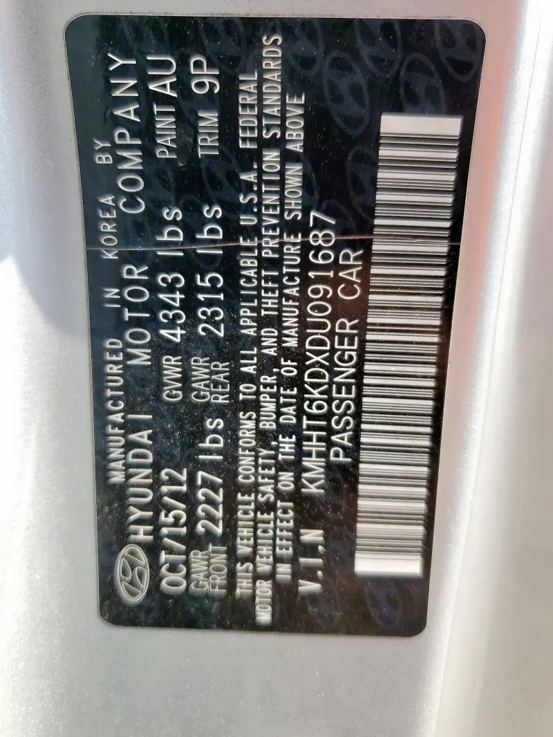 2013 HYUNDAI GENESIS COUPE 2.0T  