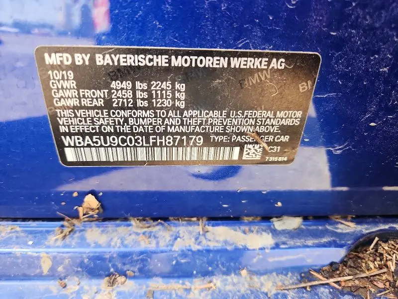 2020 BMW M340XI   