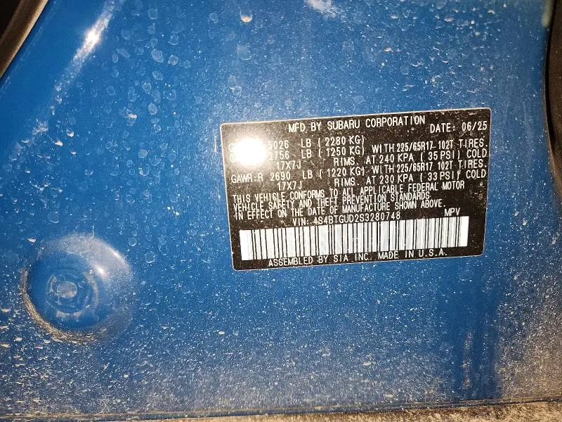 2025 SUBARU OUTBACK WILDERNESS  